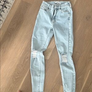 PacSun Light Blue Ripped Skinny Jeans